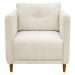 Kit 2 Poltronas Para Sala Aviv Decorativa Recepção Escritório Confortável Reforçada Linho Premium Bege