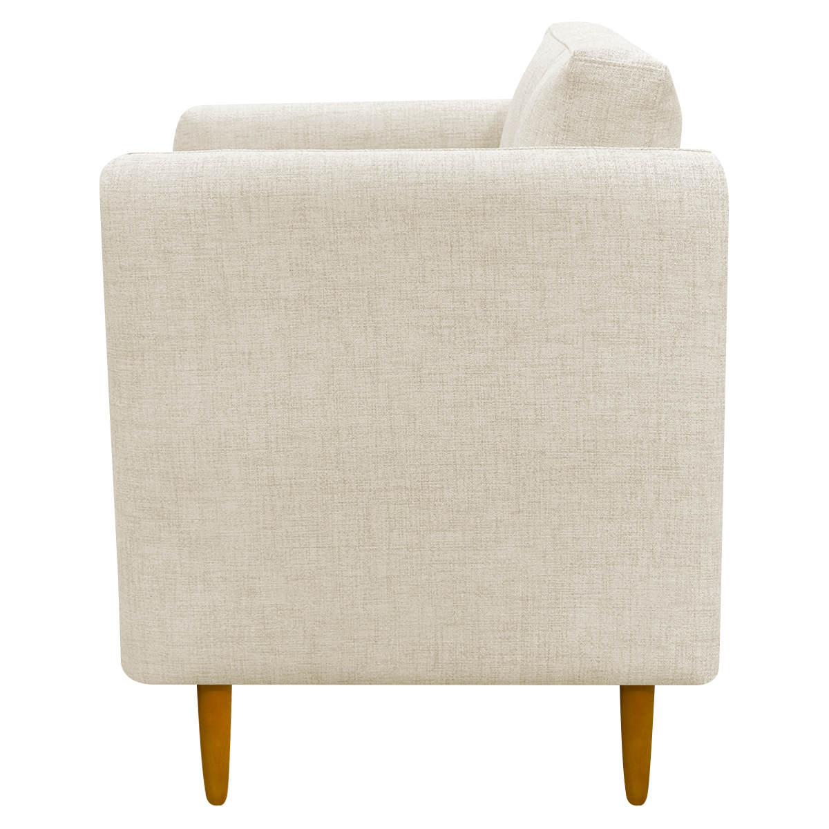 Kit 2 Poltronas Para Sala Aviv Decorativa Recepção Escritório Confortável Reforçada Linho Premium Bege