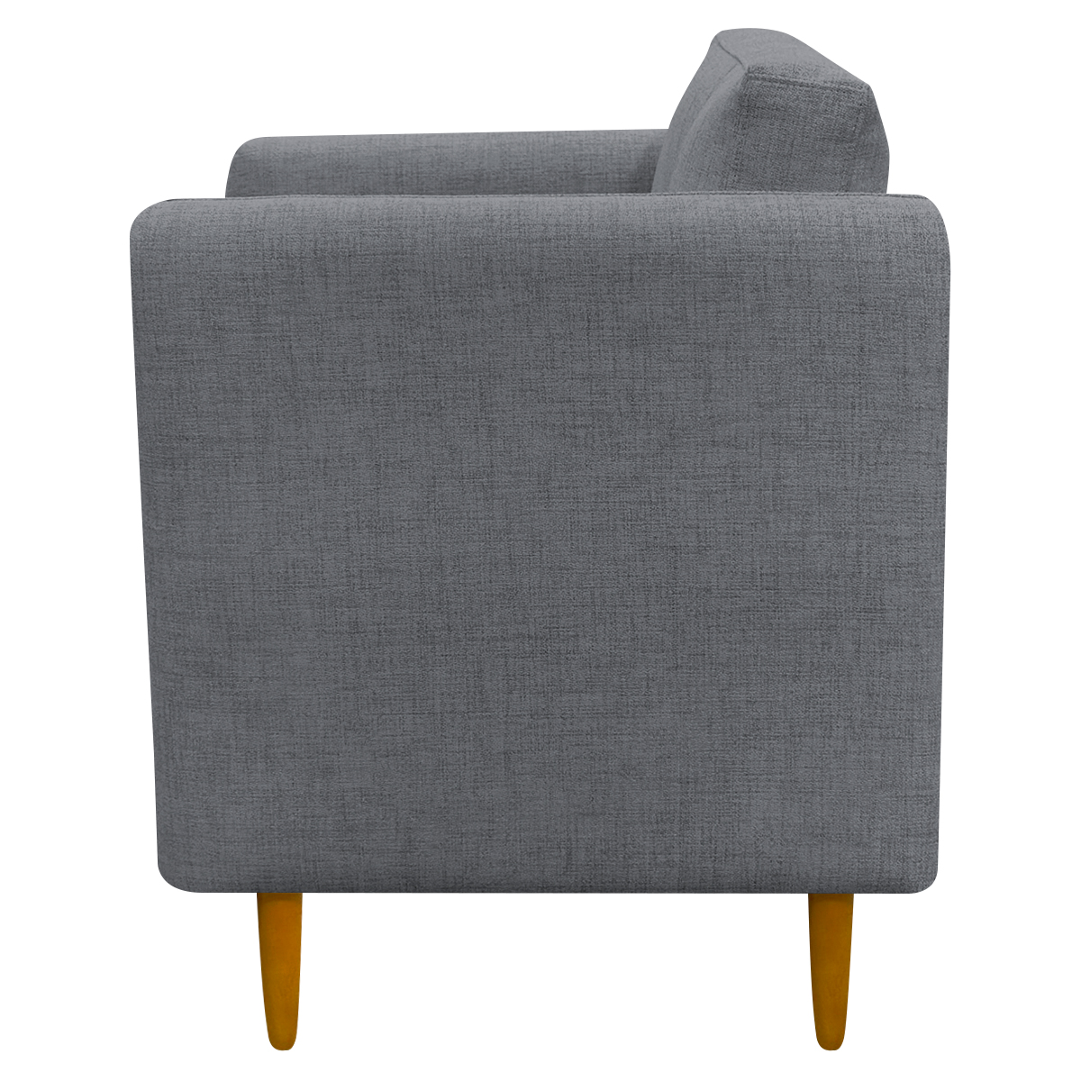 Kit 2 Poltronas Para Sala Aviv Decorativa Recepção Escritório Confortável Reforçada Linho Premium Cinza
