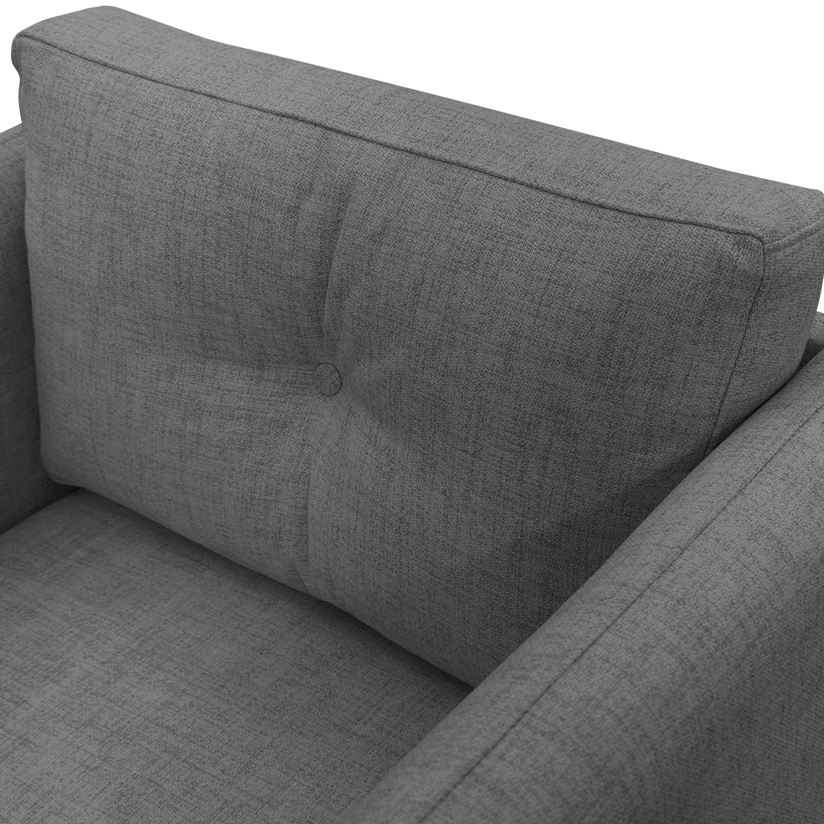 Kit 2 Poltronas Para Sala Aviv Decorativa Recepção Escritório Confortável Reforçada Linho Premium Cinza