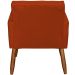 Kit 2 Poltronas Para Sala Decorativas Reforçadas Beatriz Suede Terracota Pé Castanho - Clique E Decore