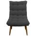 Kit 2 Poltronas Para Sala Recepção Decorativa Consultório Salão Escritório Sufler Linho Cinza