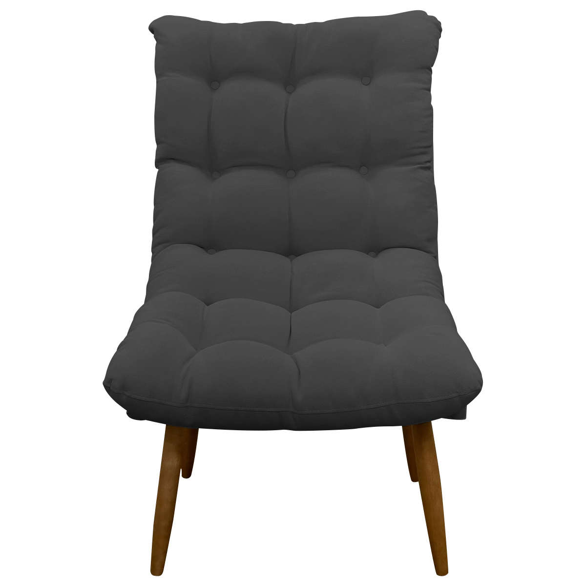 Kit 2 Poltronas Para Sala Recepção Decorativa Consultório Salão Escritório Sufler Linho Cinza