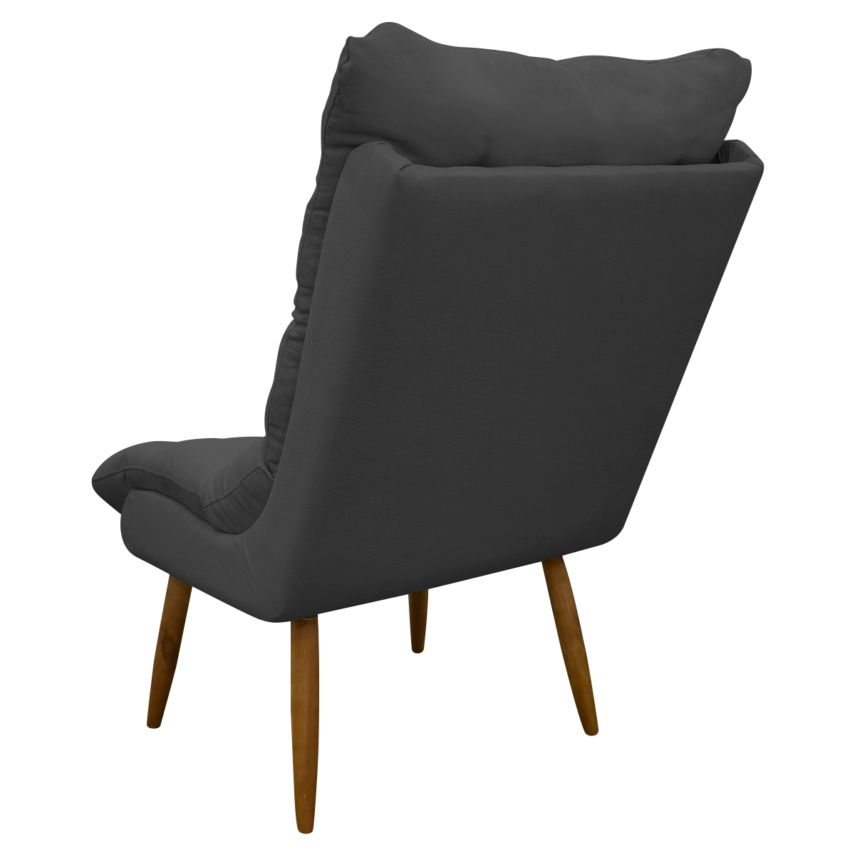 Kit 2 Poltronas Para Sala Recepção Decorativa Consultório Salão Escritório Sufler Linho Cinza