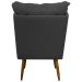Kit 2 Poltronas Para Sala Recepção Decorativa Consultório Salão Escritório Sufler Linho Cinza