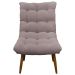 Kit 2 Poltronas Para Sala Recepção Decorativa Consultório Salão Escritório Sufler Linho Rosa