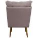 Kit 2 Poltronas Para Sala Recepção Decorativa Consultório Salão Escritório Sufler Linho Rosa