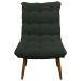 Kit 2 Poltronas Para Sala Recepção Decorativa Consultório Salão Escritório Sufler Linho Verde