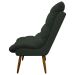Kit 2 Poltronas Para Sala Recepção Decorativa Consultório Salão Escritório Sufler Linho Verde