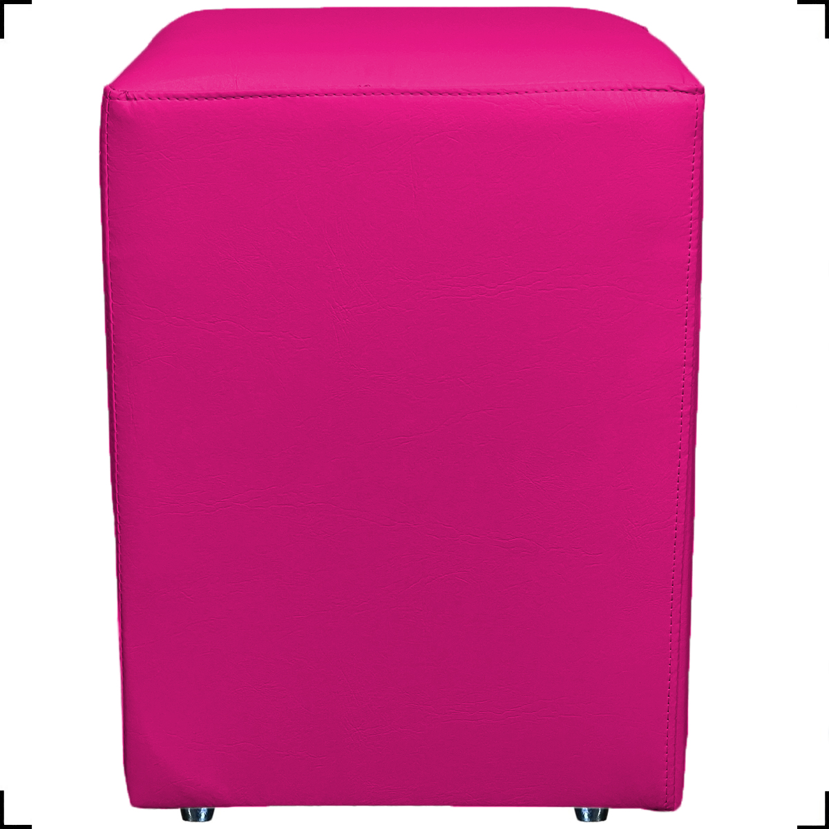 Kit 2 Puff Decorativo Dado Para Sala, Quarto, Escritório, Manicure Corino Pink - Clique E Decore