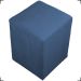Kit 2 Puff Decorativo Para Sala Recepção Quarto Penteadeira Dado Suede Azul Marinho