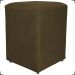 Kit 2 Puff Decorativo Para Sala Recepção Quarto Penteadeira Dado Suede Marrom