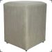 Kit 2 Puff Decorativo Para Sala Recepção Quarto Penteadeira Dado Suede Nude