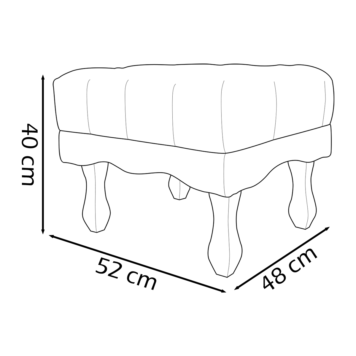 Kit 2 Puff Decorativo Retangular Para Sala Quarto Penteadeira Duque Luxo Bouclé Capitonê Bege