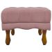 Kit 2 Puff Decorativo Retangular Para Sala Quarto Penteadeira Duque Luxo Bouclé Capitonê Rosê