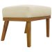 Kit 2 Puff Decorativo Retangular Para Sala Quarto Penteadeira Firenze Corino Bege
