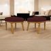 Kit 2 Puff Decorativo Retangular Para Sala Quarto Penteadeira Firenze Corino Bordo