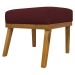 Kit 2 Puff Decorativo Retangular Para Sala Quarto Penteadeira Firenze Corino Bordo