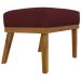 Kit 2 Puff Decorativo Retangular Para Sala Quarto Penteadeira Firenze Corino Bordo