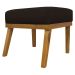 Kit 2 Puff Decorativo Retangular Para Sala Quarto Penteadeira Firenze Corino Marrom