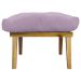 Kit 2 Puff Decorativo Retangular Para Sala Quarto Penteadeira Marty Linho Rose