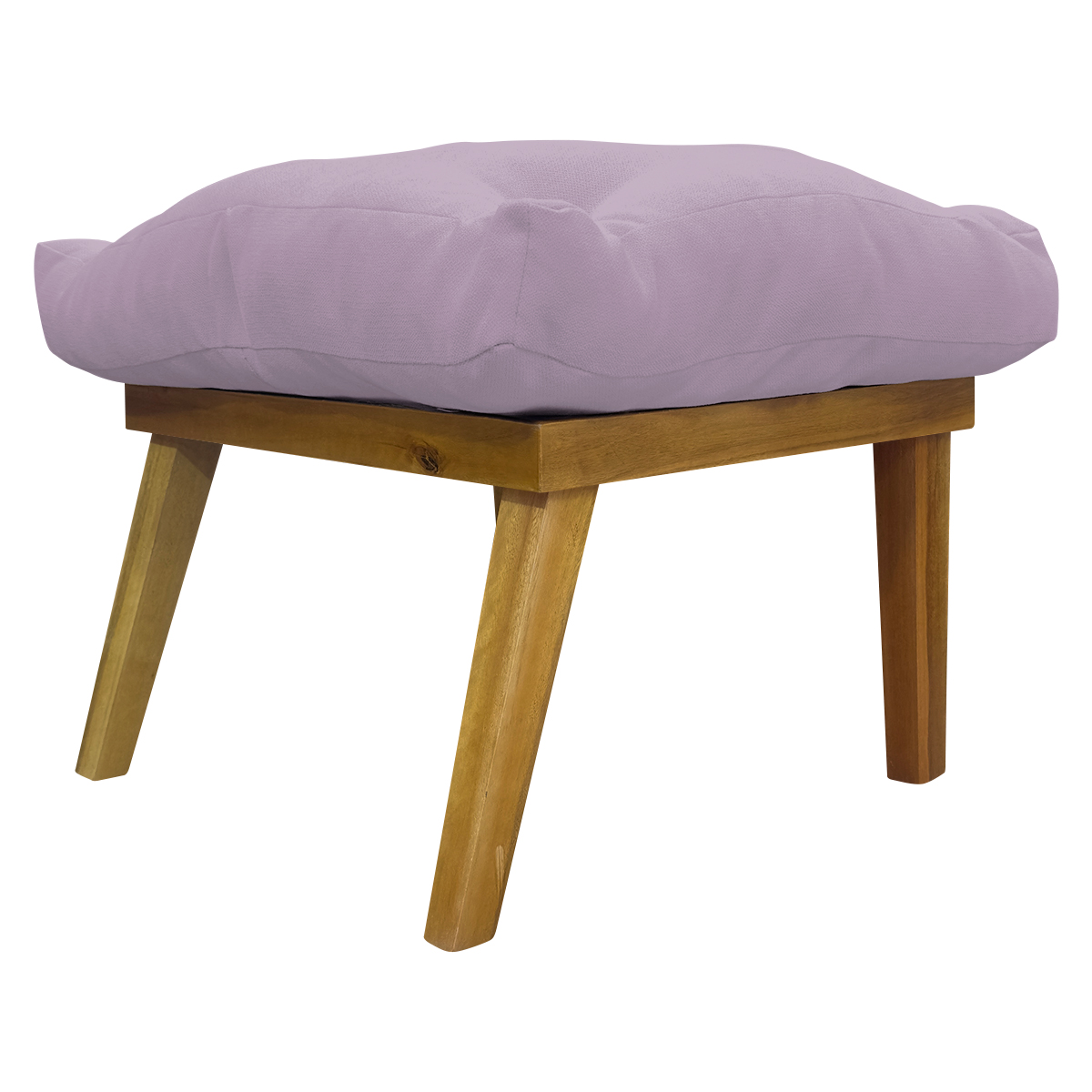 Kit 2 Puff Decorativo Retangular Para Sala Quarto Penteadeira Marty Linho Rose