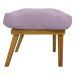 Kit 2 Puff Decorativo Retangular Para Sala Quarto Penteadeira Marty Linho Rose