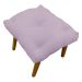 Kit 2 Puff Decorativo Retangular Para Sala Quarto Penteadeira Marty Linho Rose