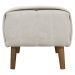 Kit 2 Puff Decorativo Retangular Para Sala Quarto Penteadeira Verso Bouclé Bege