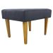 Kit 2 Puff Decorativos Charme Para Sala, Quarto, Recepção Suede Cinza Pé Castanho - Clique E Decore