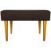 Kit 2 Puff Decorativos Charme Para Sala, Quarto, Recepção Suede Marrom Pé Castanho - Clique E Decore