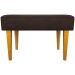 Kit 2 Puff Decorativos Charme Para Sala, Quarto, Recepção Suede Marrom Pé Castanho - Clique E Decore