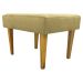 Kit 2 Puff Decorativos Charme Para Sala, Quarto, Recepção Suede Nude Pé Castanho - Clique E Decore