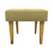 Kit 2 Puff Decorativos Charme Para Sala, Quarto, Recepção Suede Nude Pé Castanho - Clique E Decore
