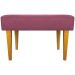Kit 2 Puff Decorativos Charme Para Sala, Quarto, Recepção Suede Rosé Pé Castanho - Clique E Decore