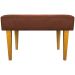 Kit 2 Puff Decorativos Charme Para Sala, Quarto, Recepção Suede Terracota Pé Castanho - Clique E Decore