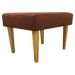 Kit 2 Puff Decorativos Charme Para Sala, Quarto, Recepção Suede Terracota Pé Castanho - Clique E Decore