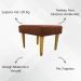Kit 2 Puff Decorativos Charme Para Sala, Quarto, Recepção Suede Terracota Pé Castanho - Clique E Decore