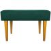 Kit 2 Puff Decorativos Charme Para Sala, Quarto, Recepção Suede Verde Pé Castanho - Clique E Decore
