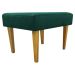 Kit 2 Puff Decorativos Charme Para Sala, Quarto, Recepção Suede Verde Pé Castanho - Clique E Decore