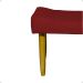 Kit 2 Puff Decorativos Para Sala, Quarto, Penteadeira Requinte Suede Bordo Pé Castanho - Clique E Decore