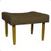 Kit 2 Puff Decorativos Para Sala, Quarto, Penteadeira Requinte Suede Marrom Pé Castanho - Clique E Decore