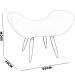 Kit 2 Puff Para Sala, Quarto E Escritório Decorativo Emilia Suede Pink Pé Castanho - Clique E Decore