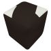 Kit 2 Puffs Decorativos Quadrados Para Sala Penteadeira Urban Tecido Corino Marrom e Bege