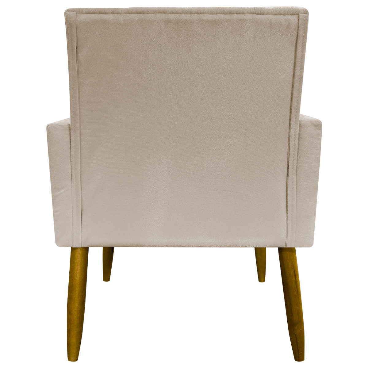Kit 3 Poltronas Decorativa Para Sala Recepção Manicure Consultório Mari Suede Bege