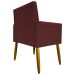 Kit 3 Poltronas Decorativa Para Sala Recepção Manicure Consultório Mari Suede Bordô