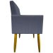 Kit 3 Poltronas Decorativa Para Sala Recepção Manicure Consultório Mari Suede Cinza