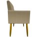 Kit 3 Poltronas Decorativa Para Sala Recepção Manicure Consultório Mari Suede Nude