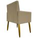 Kit 3 Poltronas Decorativa Para Sala Recepção Manicure Consultório Mari Suede Nude