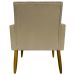 Kit 3 Poltronas Decorativa Para Sala Recepção Manicure Consultório Mari Suede Nude